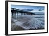 Dawn Landscape of Pier Stretching out into Sea-Veneratio-Framed Photographic Print