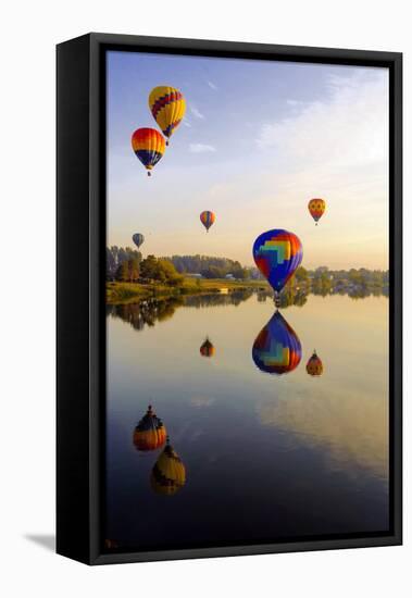 Dawn Light at Prosser Balloon Rally, Prosser, Washington, USA-Richard Duval-Framed Stretched Canvas