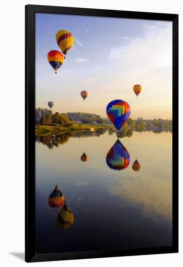 Dawn Light at Prosser Balloon Rally, Prosser, Washington, USA-Richard Duval-Framed Photographic Print