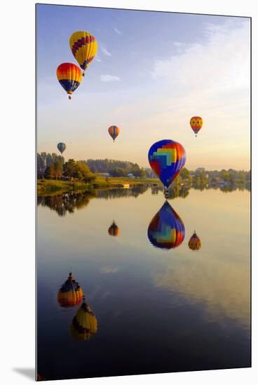 Dawn Light at Prosser Balloon Rally, Prosser, Washington, USA-Richard Duval-Mounted Premium Photographic Print