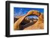 Dawn Light on Lone Pine Peak Through Mobius Arch, Inyo National Forest, California-Russ Bishop-Framed Photographic Print