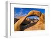 Dawn Light on Lone Pine Peak Through Mobius Arch, Inyo National Forest, California-Russ Bishop-Framed Photographic Print