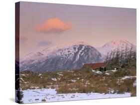 Dawn Light on the Mountains of Skye from Galltair on the Mainland, Glenelg, Scotland-Pearl Bucknall-Stretched Canvas