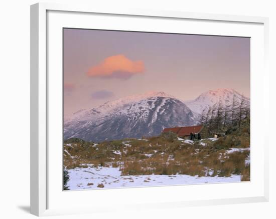 Dawn Light on the Mountains of Skye from Galltair on the Mainland, Glenelg, Scotland-Pearl Bucknall-Framed Photographic Print