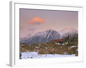 Dawn Light on the Mountains of Skye from Galltair on the Mainland, Glenelg, Scotland-Pearl Bucknall-Framed Photographic Print