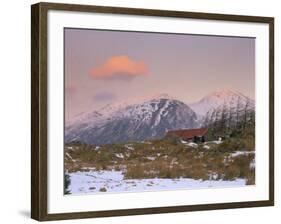 Dawn Light on the Mountains of Skye from Galltair on the Mainland, Glenelg, Scotland-Pearl Bucknall-Framed Photographic Print