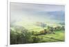 Dawn light over Arncliffe village in Littondale, North Yorkshire, England-John Potter-Framed Photographic Print