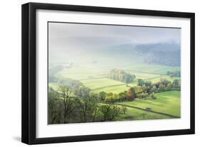 Dawn light over Arncliffe village in Littondale, North Yorkshire, England-John Potter-Framed Photographic Print