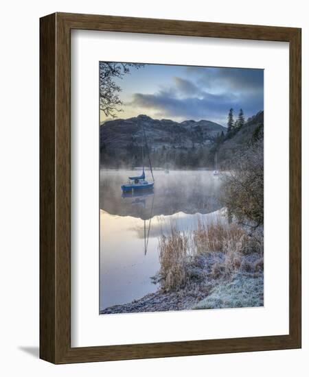 Dawn light over Glenridding on Ullswater, Lake District National Park, Cumbria, England-John Potter-Framed Photographic Print