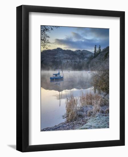 Dawn light over Glenridding on Ullswater, Lake District National Park, Cumbria, England-John Potter-Framed Premium Photographic Print