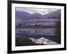 Dawn Mist in Autumnal Colours and Hunters Cabin Closed for the Winter, Kenai Peninsula, Alaska, USA-Jeremy Bright-Framed Photographic Print