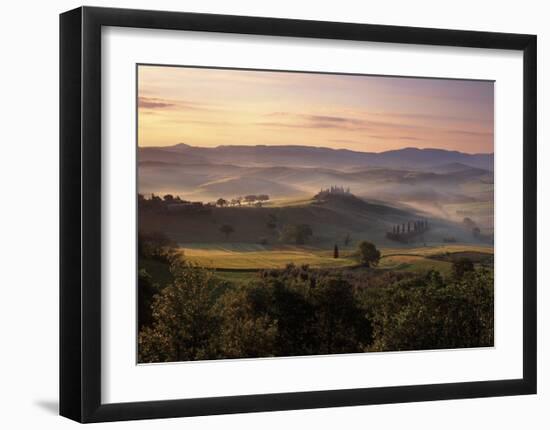 Dawn Mist Rising-Michael Hudson-Framed Art Print