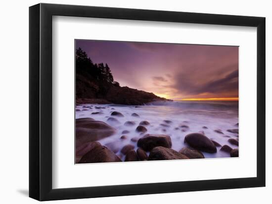 Dawn Monument Cove-Michael Hudson-Framed Art Print