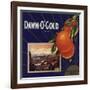 Dawn O Gold Brand - California - Citrus Crate Label-Lantern Press-Framed Art Print