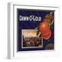 Dawn O Gold Brand - California - Citrus Crate Label-Lantern Press-Framed Art Print