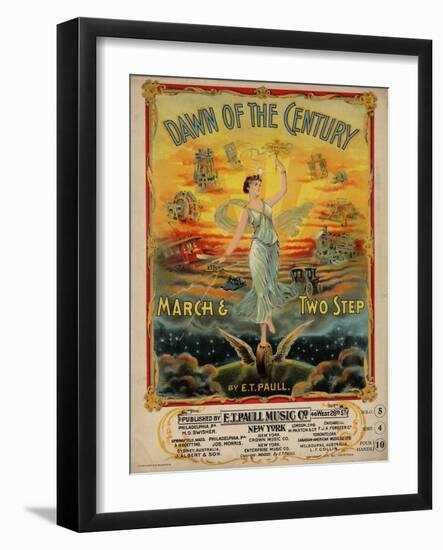 Dawn of the Century March & Two Step, Sam DeVincent Collection, National Museum of American History-null-Framed Art Print