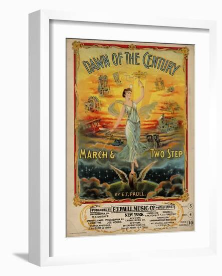 Dawn of the Century March & Two Step, Sam DeVincent Collection, National Museum of American History-null-Framed Art Print