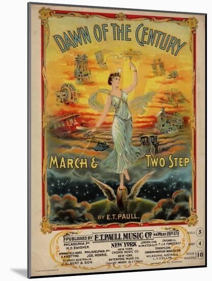 Dawn of the Century March & Two Step, Sam DeVincent Collection, National Museum of American History-null-Mounted Art Print
