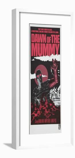 Dawn of the Mummy, Australian poster art, 1981-null-Framed Art Print