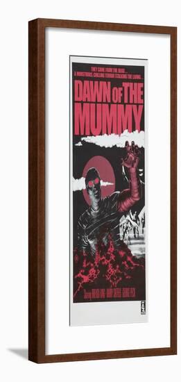 Dawn of the Mummy, Australian poster art, 1981-null-Framed Art Print