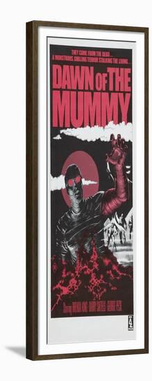 Dawn of the Mummy, Australian poster art, 1981-null-Framed Art Print