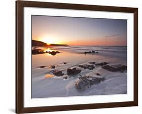 Dawn on Kennack Sands on the Lizard Peninsula in Cornwall, England, United Kingdom, Europe-Julian Elliott-Framed Photographic Print