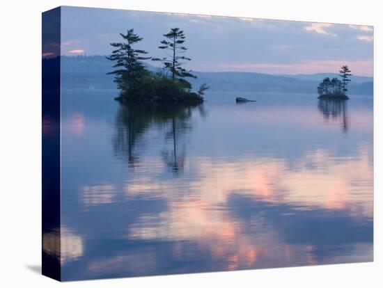 Dawn on Lake Winnepesauke, Moultonboro Neck, Moultonboro, New Hampshire, USA-Jerry & Marcy Monkman-Stretched Canvas