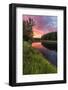 Dawn on the Mattawamkeag River flowing through Wytipitlock, Maine.-Jerry & Marcy Monkman-Framed Photographic Print