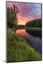 Dawn on the Mattawamkeag River flowing through Wytipitlock, Maine.-Jerry & Marcy Monkman-Mounted Photographic Print