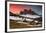 Dawn on the Odle with typical huts. Puez-Odle Natural Park, Trentino Alto Adige, Italy-ClickAlps-Framed Photographic Print