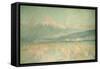 Dawn on the Sacred Mountain, the Fuji Sun Half Hidden in the Clouds, 1889-Sir Alfred East-Framed Stretched Canvas