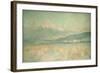 Dawn on the Sacred Mountain, the Fuji Sun Half Hidden in the Clouds, 1889-Sir Alfred East-Framed Giclee Print