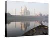 Dawn on the Taj Mahal from Yamuna River, UNESCO World Heritage Site, Agra, Uttar Pradesh, India-Ben Pipe-Stretched Canvas