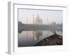 Dawn on the Taj Mahal from Yamuna River, UNESCO World Heritage Site, Agra, Uttar Pradesh, India-Ben Pipe-Framed Photographic Print