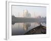 Dawn on the Taj Mahal from Yamuna River, UNESCO World Heritage Site, Agra, Uttar Pradesh, India-Ben Pipe-Framed Photographic Print
