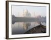 Dawn on the Taj Mahal from Yamuna River, UNESCO World Heritage Site, Agra, Uttar Pradesh, India-Ben Pipe-Framed Photographic Print