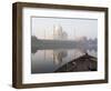 Dawn on the Taj Mahal from Yamuna River, UNESCO World Heritage Site, Agra, Uttar Pradesh, India-Ben Pipe-Framed Photographic Print