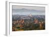 Dawn over Ancient Temples from Hot Air Balloon-Stuart Black-Framed Photographic Print