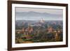 Dawn over Ancient Temples from Hot Air Balloon-Stuart Black-Framed Photographic Print