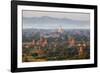 Dawn over Ancient Temples from Hot Air Balloon-Stuart Black-Framed Photographic Print