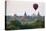 Dawn over Ancient Temples from Hot Air Balloon-Stuart Black-Stretched Canvas