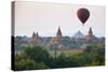 Dawn over Ancient Temples from Hot Air Balloon-Stuart Black-Stretched Canvas