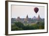 Dawn over Ancient Temples from Hot Air Balloon-Stuart Black-Framed Photographic Print