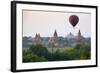 Dawn over Ancient Temples from Hot Air Balloon-Stuart Black-Framed Photographic Print