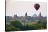 Dawn over Ancient Temples from Hot Air Balloon-Stuart Black-Stretched Canvas