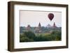 Dawn over Ancient Temples from Hot Air Balloon-Stuart Black-Framed Photographic Print