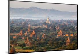 Dawn over Ancient Temples from Hot Air Balloon-Stuart Black-Mounted Photographic Print