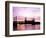 Dawn Over Battersea Power Station and Chelsea Bridge, London, England, United Kingdom-Nick Wood-Framed Photographic Print