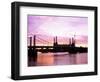 Dawn Over Battersea Power Station and Chelsea Bridge, London, England, United Kingdom-Nick Wood-Framed Photographic Print