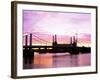 Dawn Over Battersea Power Station and Chelsea Bridge, London, England, United Kingdom-Nick Wood-Framed Photographic Print